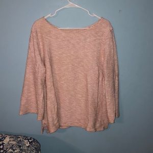 Barely worn pink wide cuff sweater